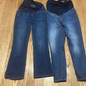 Indigo Blue Women's Boot Cut Maternity Jeans